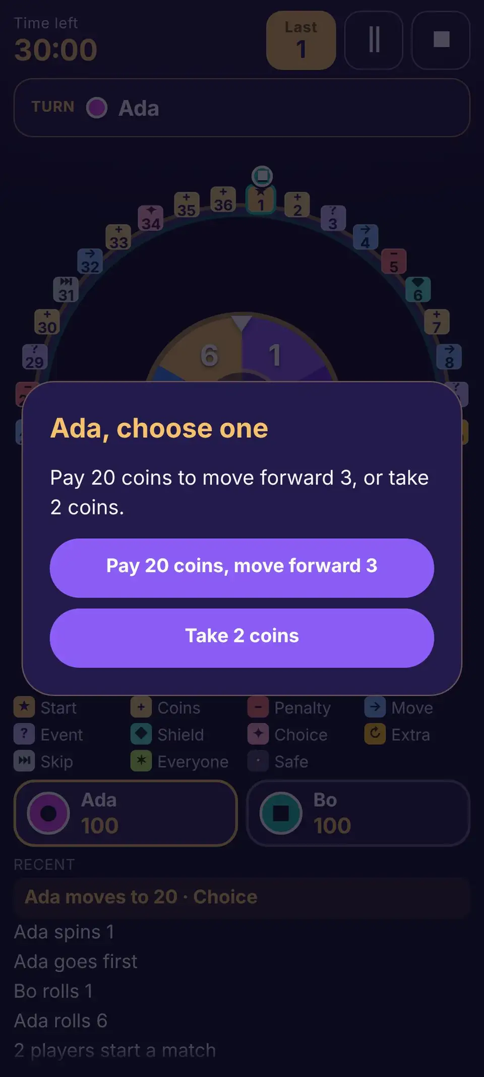 Take a choice